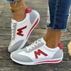 Women's Lightweight Casual Sports Shoes, EVA Sole Running Shoes, Lace Up, Low Cut Design, Suitable for All Seasons