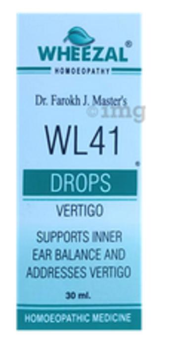 

@ Wheezal WL-41 Vertigo Drops Homoepathic Medicine 30ml Zr-2861-60%Off