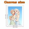 Disney Pearl Painting Frozen Anna and Elsa Sisters Handmade DIY Pearl Gem Painting Pictures Crafts Special Shape Home Wall Decoration