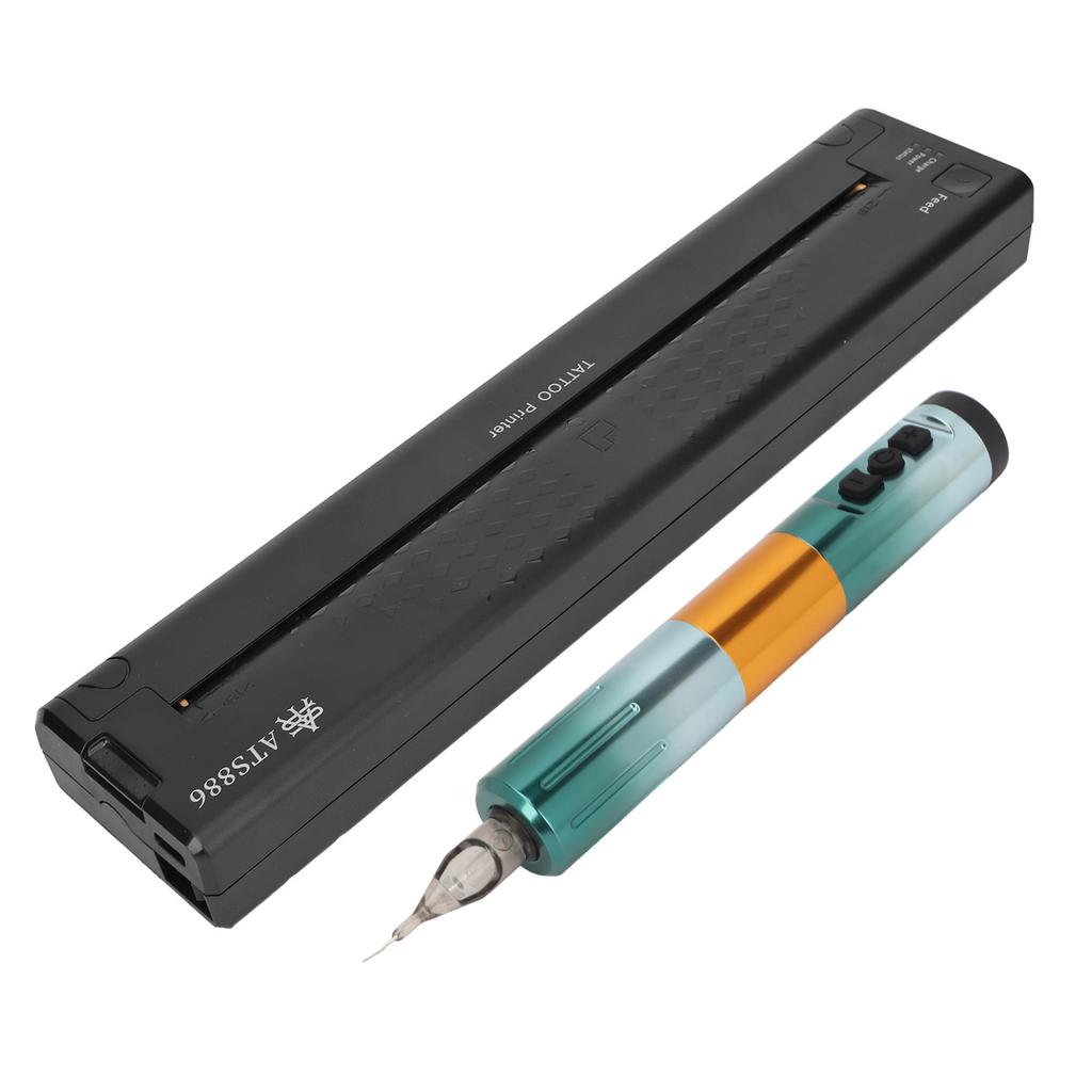 1200mAh Thermal Tattoo Transfer Stencil Copier Machine USB Interface 1500mAh Wireless Tattoo Pen