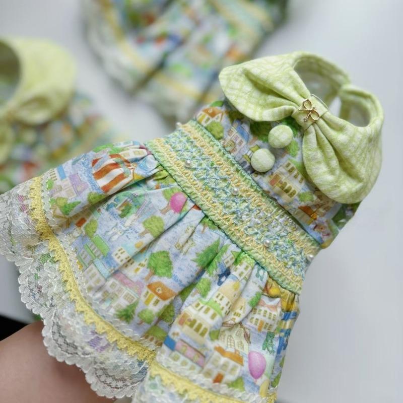 Pet Super Cute Light Spring and Summer Clothes Small Dog Bichon Pomeranian Maltese Cute and Handsome Pet Clothes