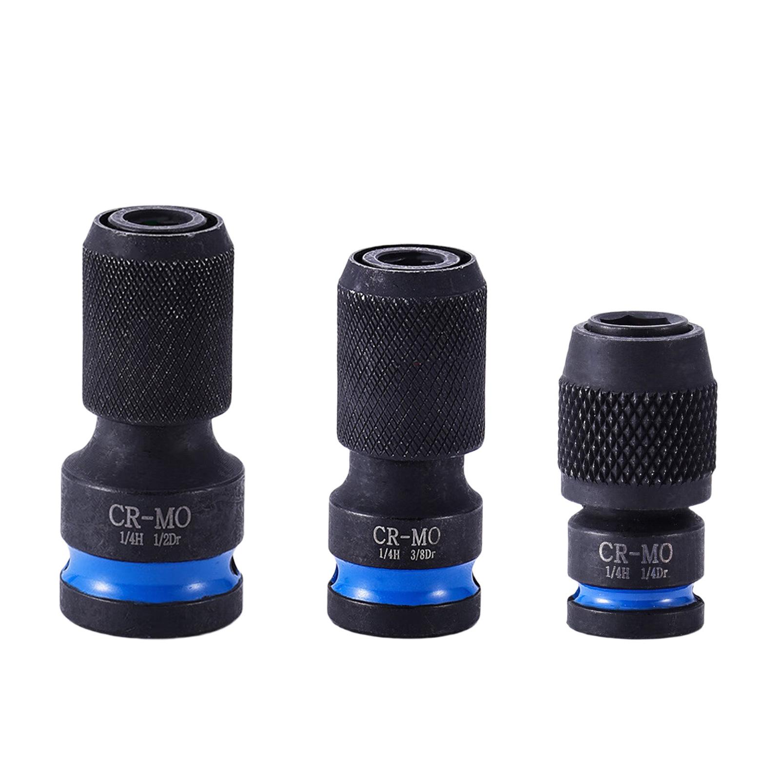 

Socket Conversion Kit for Professional Mechanic Retractable Sleeve Adapter Three Size 1/2 to 1/4 3/8 to 1/4 1/4 to 1/4 1