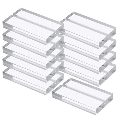 10/20pcs Place Card Holder Acrylic Table Sign Holder Table Number Holders Name Card Stands for Photo Menu Display Clear