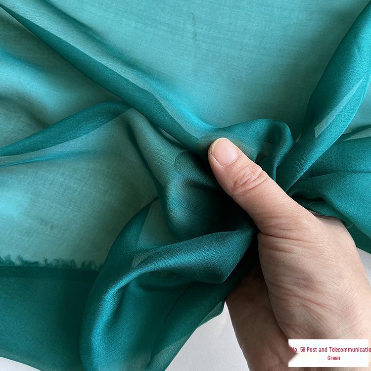 Chiffon di Vera Seta Largo 6 mm: Tessuto di Seta di Gelso Trasparente per Foulard, Vestiti Estivi e Abiti da Sera
