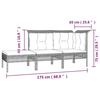 VidaXL Garden Lounge Set 3 Pcs with Cushions Grey Wicker, Outdoor Lounge Set, Furniture Set 319661