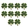 Elegant Irish Theme Lapel Pin Zinc Alloy Green Enamel Four Leaf Clovers Brooch For Themed Parties And Presents