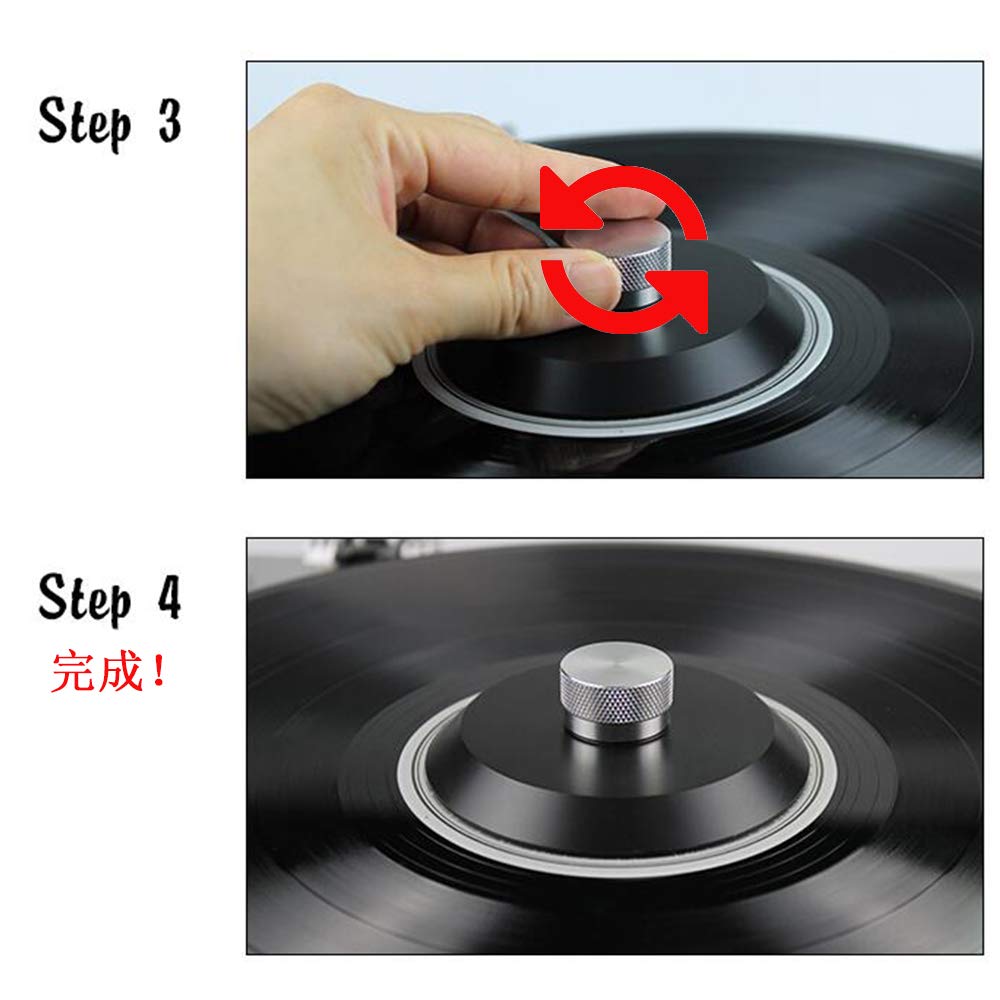 MayRecords Polyolefin Record Clamp Turntable Vinyl Clamp Vibration Damper for Record 75g Stabilizer, Players,