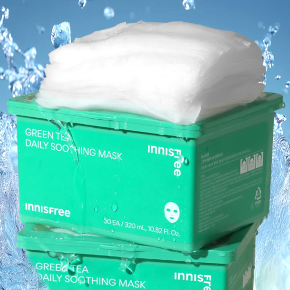 [INNISFREE] Green Tea Daily Soothing Mask (30 sheets)