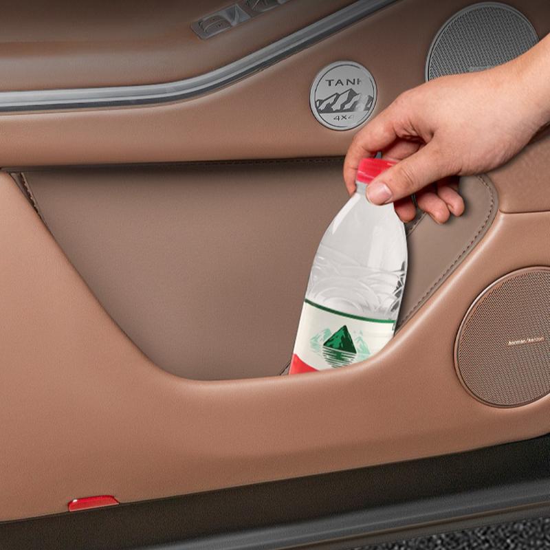 For Tank 700 Hi4-T 2026 2026 Car Door Slot Mats Leather Protective Pad Door Groove Mat Storage Barrel Interior Accessories