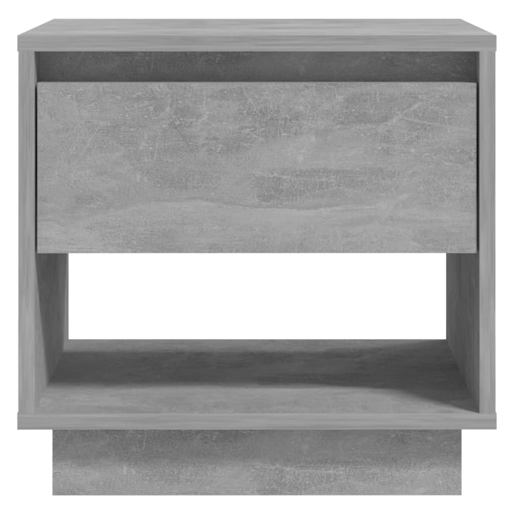 Nightstand Concrete Gray 45 x 34 x 44 cm Particleboard