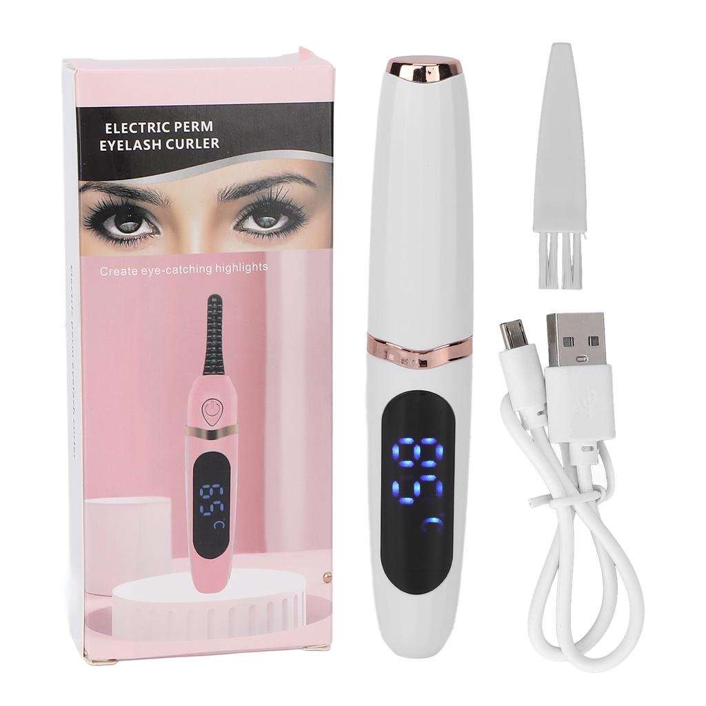 Electric Eyelash Curler Handheld Usb Charging Intelligent Temperature Control Electric Heating Eyelash Curler