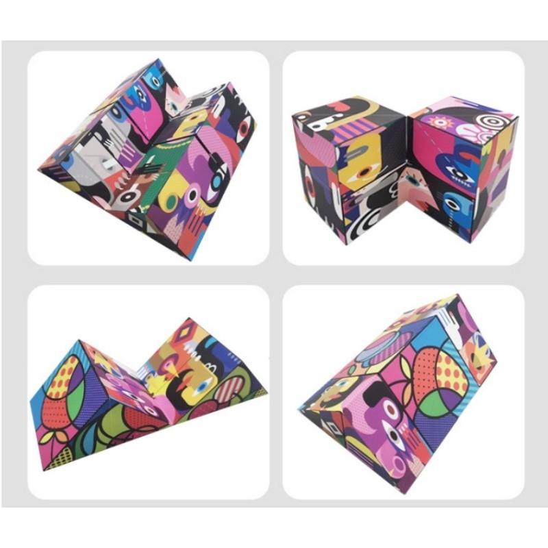 

Магічний кубик, Багатоколірний кубик Набір магічних кубиків Planet Infinity Cube Set, 3D магічний кубик-головоломка, Креативний декомпресійний кубик для дітей та дорослих
