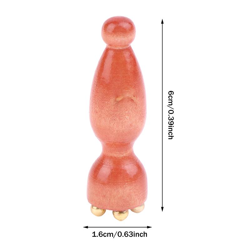 2Pcs Handheld Lotus Seedpod Professional GuaSha Tool Alloy Rosewood Facial Massage Eye Relaxation Spot Meridians Acupoint Care