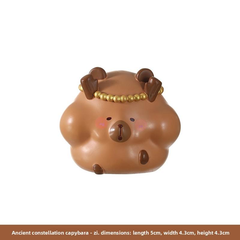 Resin Figurine Creative Tabletop Small Decorative Item Cartoon Otter Home Decoration Item Resin Handicraft