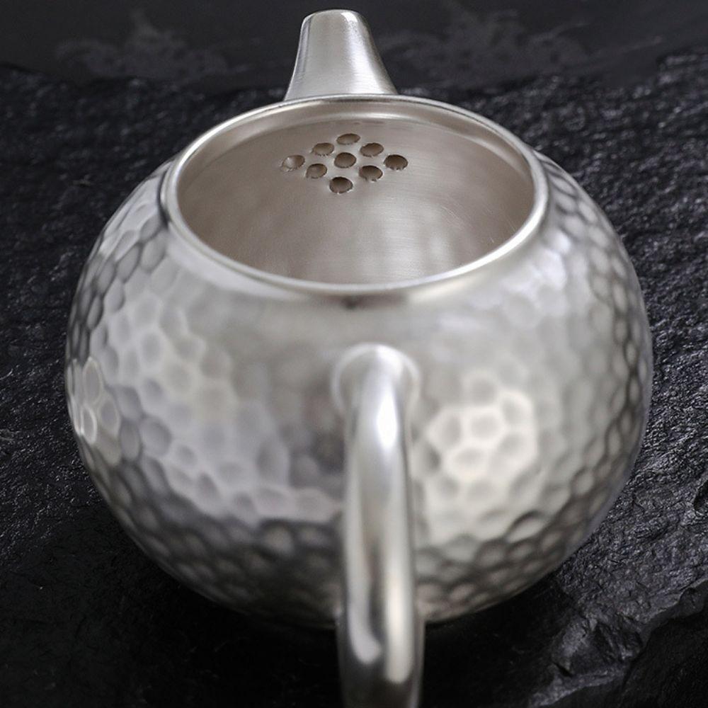 Hammered Texture Silver Gilding Teapot Gift Set Filter Heat-resistant Kung Fu Tea Cup Mini Handmade Kung Fu Tea Pot Elder