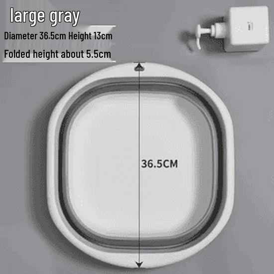 Portable Rectangular Foldable Washbasin for Dorm, Baby, Travel & Household Use