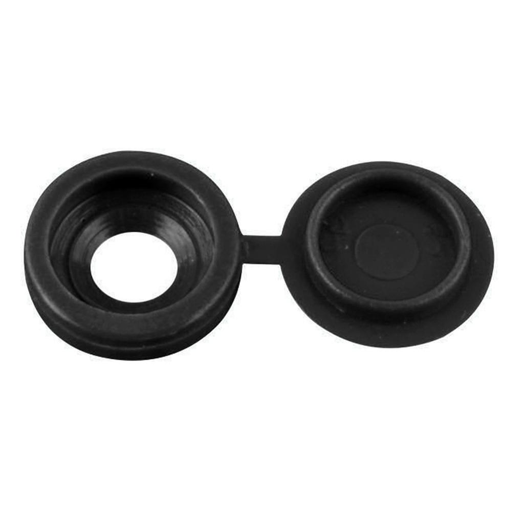Screw Cap Covers Plastic Decorative Protective M5 Hole for Self Tapping Screws Furniture Closet Black