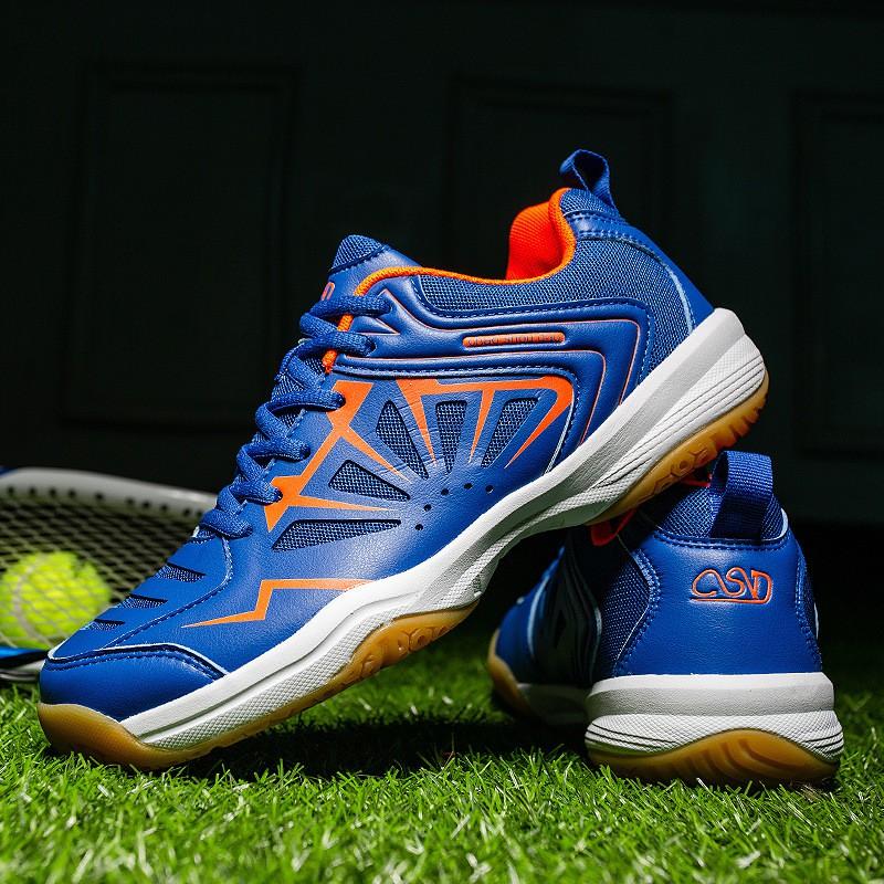 Professional Badminton Shoes Men Women Non-Slip Rubber Sole Breathable Mesh Upper Carbon Plate Support Rotating Hook