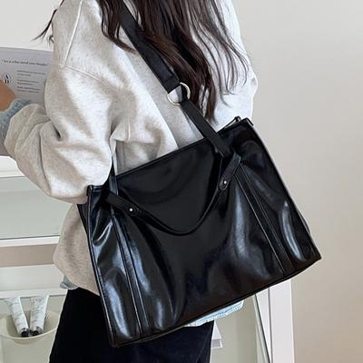 Large-capacity Hand-held Tote Bag Retro Commuter Single-shoulder Bag Crossbody Bag