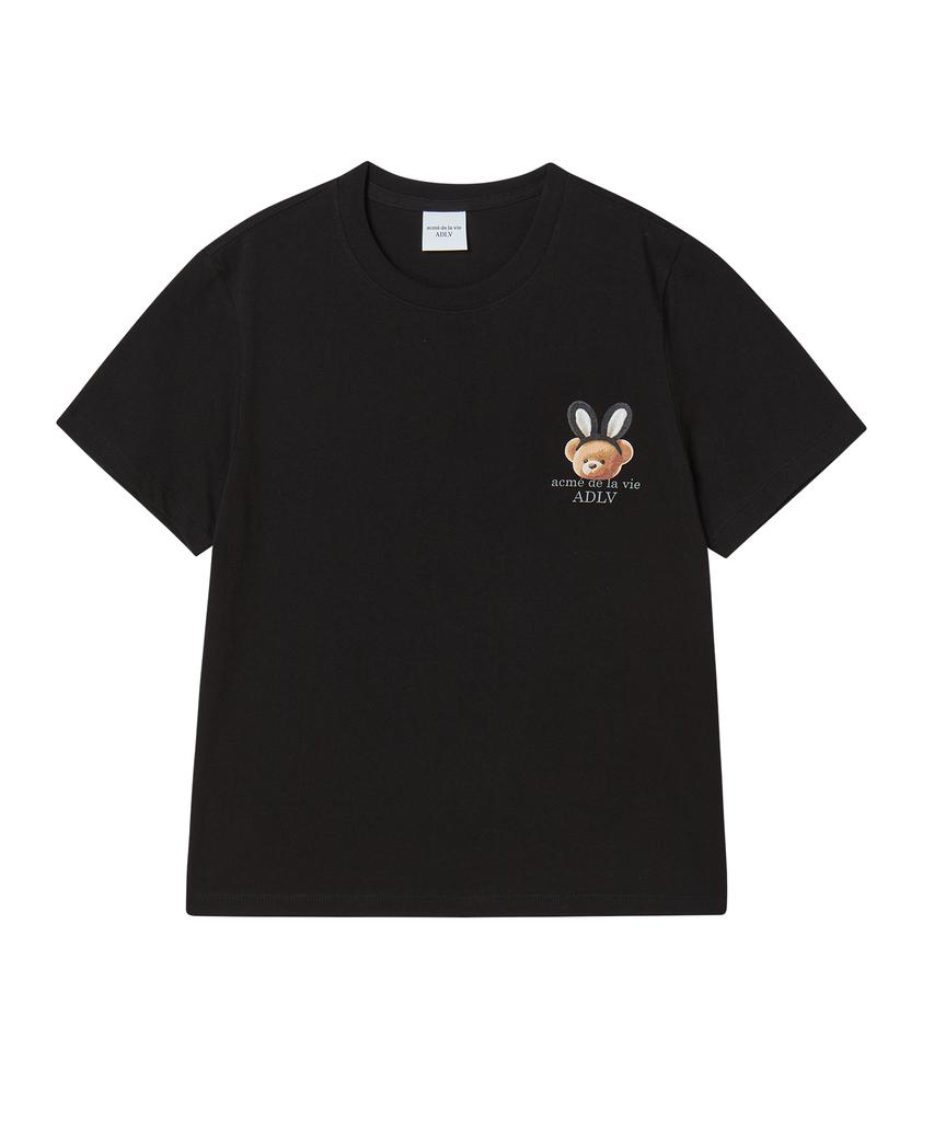 ACME DE LA VIE Woman Rabbit Bear Doll Logo Short Sleeve T-Shirt (4 Color)