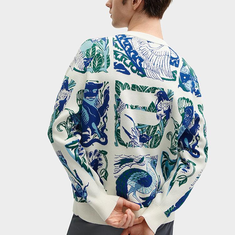 Fila Fashionable Casual Comfortable Pullover Long Sleeve Sweater Men Sweater F11M418401F-ZA