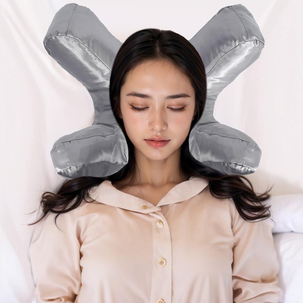 Flawless Face Pillow Satin Silk Sleeping Pillow Soft Flawless Face Pillow Anti Wrinkle Face Contour Rest Neck Relief Cushion Head Rest Home Textile