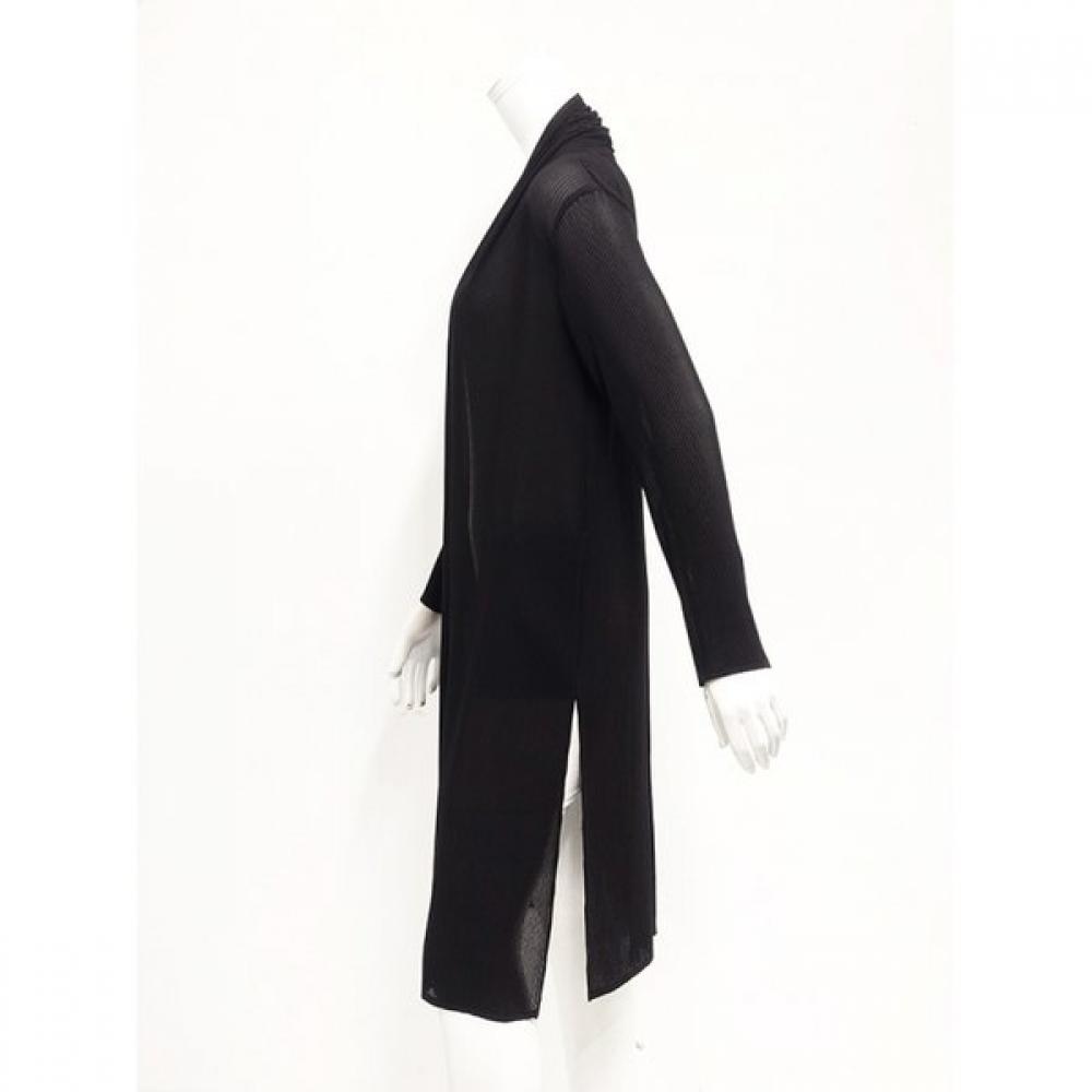 Specchio Pleated Chiffon Long Jacket   431 444