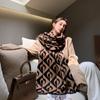 Autumn and Winter Shawl Imitation Cashmere Women Warm and Casual Versatile Double-sided Thickened Bib