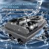 Remote Control Bait Boat V700/V900 GPS 40 Fishing Points 500 M Remote Control 2 Hoppers with Weight of 1.5KG Automatic Return Night Fishing Boats