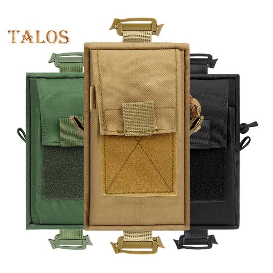 Tactical Molle Accessory Pouch Backpack Shoulder Strap Attachment Bag with Double-Zipper Pocket Tactical Molle Tool Pocket for Outdoor Activities