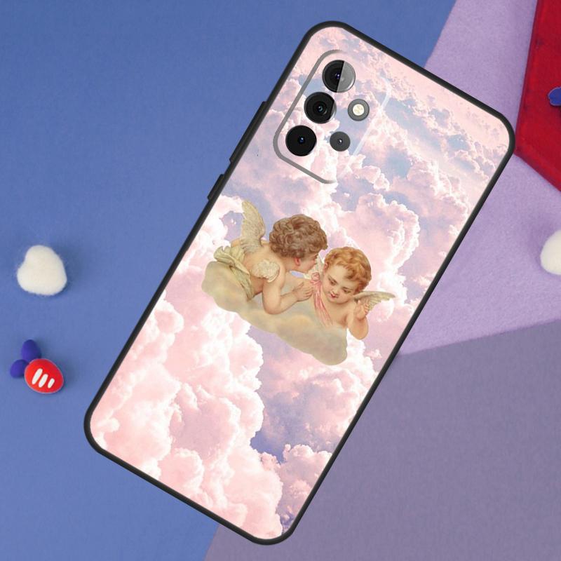 Renaissance Angel Aesthetic Case For Samsung Galaxy A15 A54 A34 A14 A13 A53 A16 A26 A36 A56 A12 A22 A32 A52 A06 A35 A55