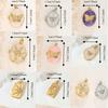 Zircon Photo Box Pendant Foldable Design Couple Chain Pendant Personalized DIY Accessories  Gifts