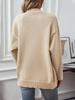 Women's Fashion Casual V-neck Single-breasted Long-sleeved Knitted Cardigan Sweater Jacket