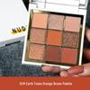 NUED Play with Color: Nine-Color Waterproof Eyeshadow Palette – Matte, Glitter, Pearlescent – Popular Niche Colors for Women.