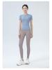 Women's Short Sleeve Yoga Top - Slimming, High-Elasticity, Nude Feel for Fitness, Sports, Running, and Pilates