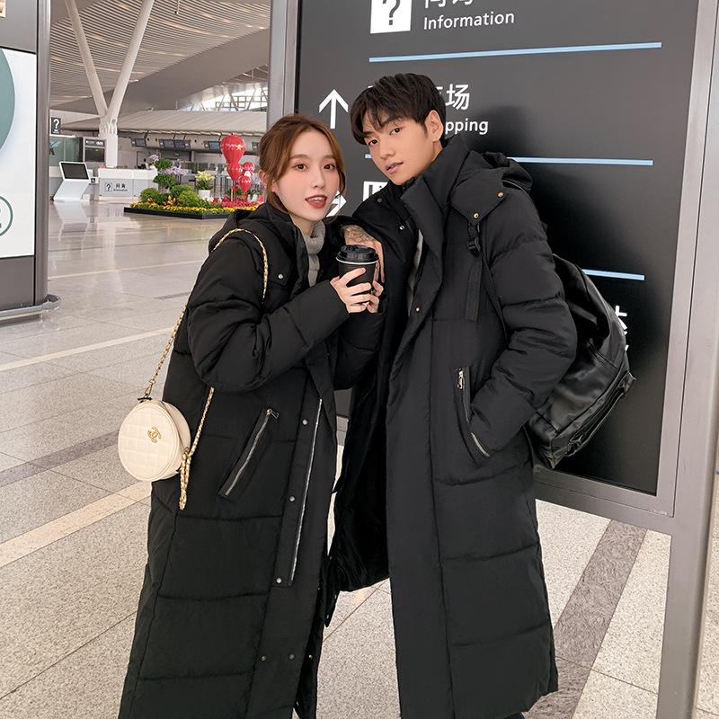 Winter Thick Women Down Jacket Fashion Hooded X-Long Warm Duck Down Coat High Quality Brand Clothing Plus Size
