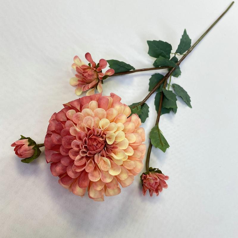 Fushou Dahlia Artificial Flower For Home Decor And Photography Props