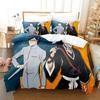 Anime Bleach Duvet Cover Set Single Twin Full Queen King Size Comforter Decorative Bedding Set with Zipper for Girls Boys Kids