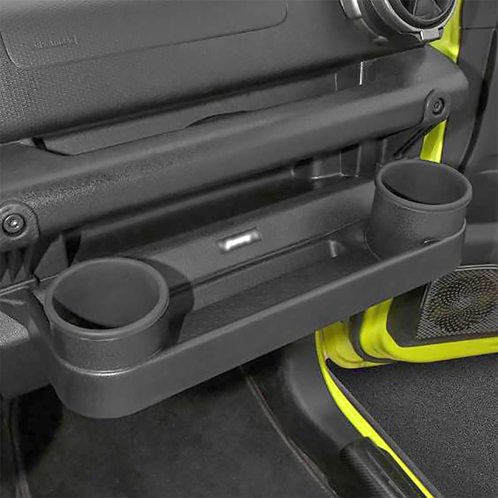 YOCTM Passenger Seat Storage Box for Suzuki Jimny Sierra and Nomad JC74 and Includes a Front Passenger Seat Drink Storage and Smartphone Stand