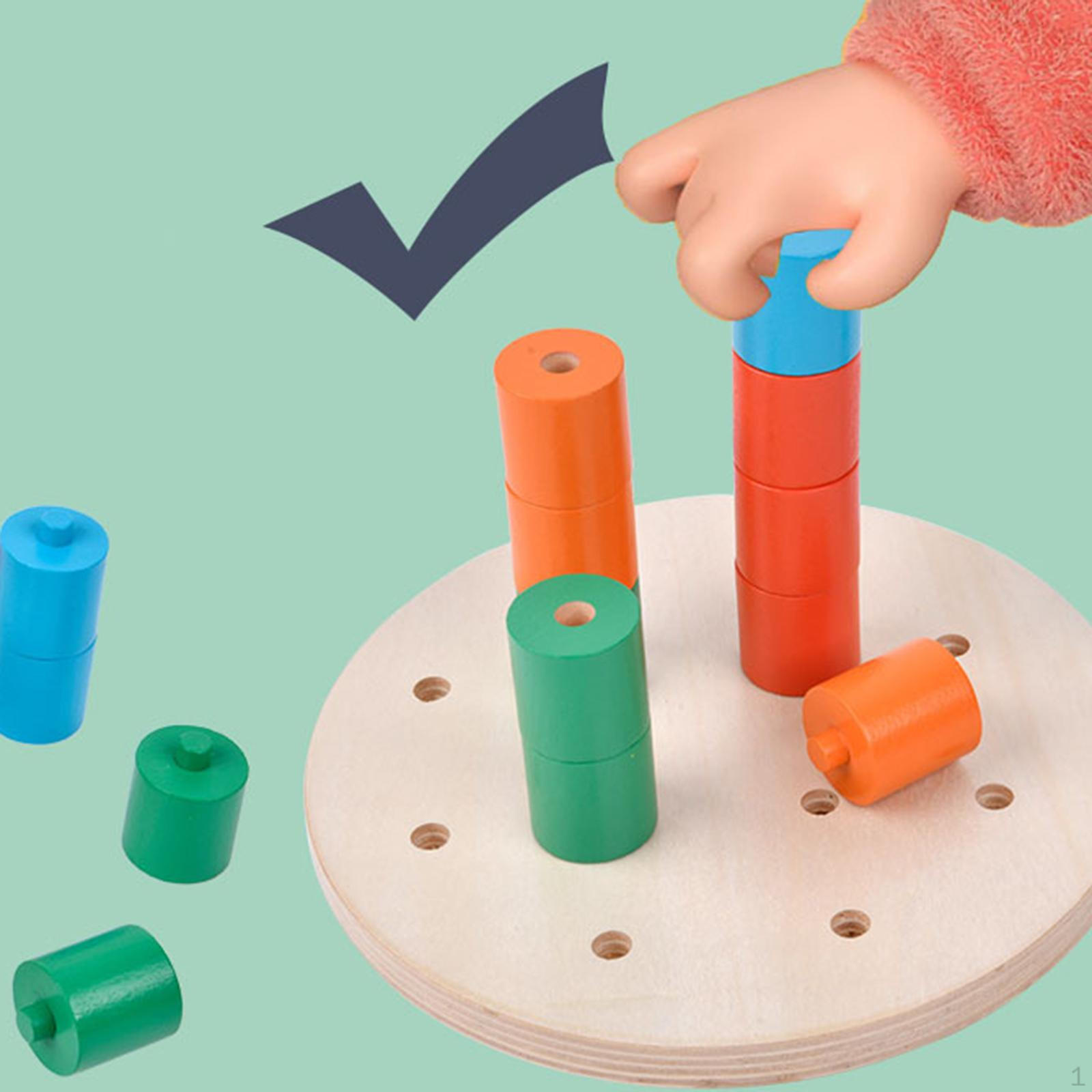 

Колышка для малышей, спичка для подсчета колышек, игрушки Монтессори, игрушка для мелкой моторики, для детей от 1 года