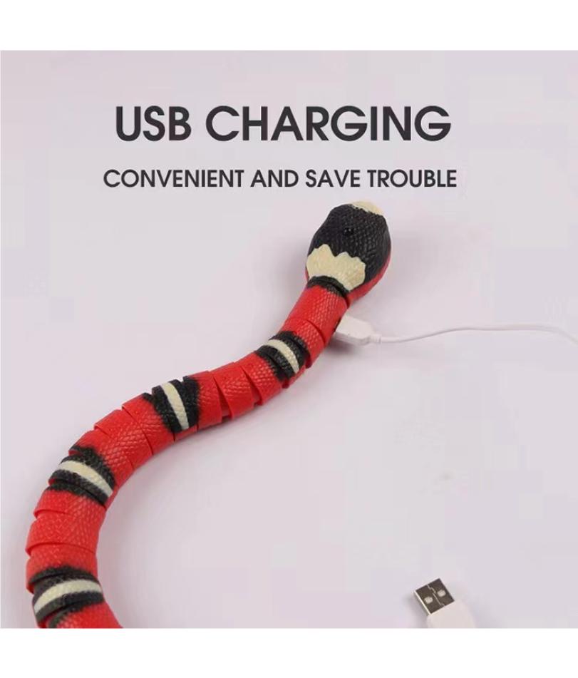 Cross-border Electric Sensing Obstacle-avoiding Toy Snake Novel Electric Simulated Snake Toy for pet to Amuse Cats and Dogs