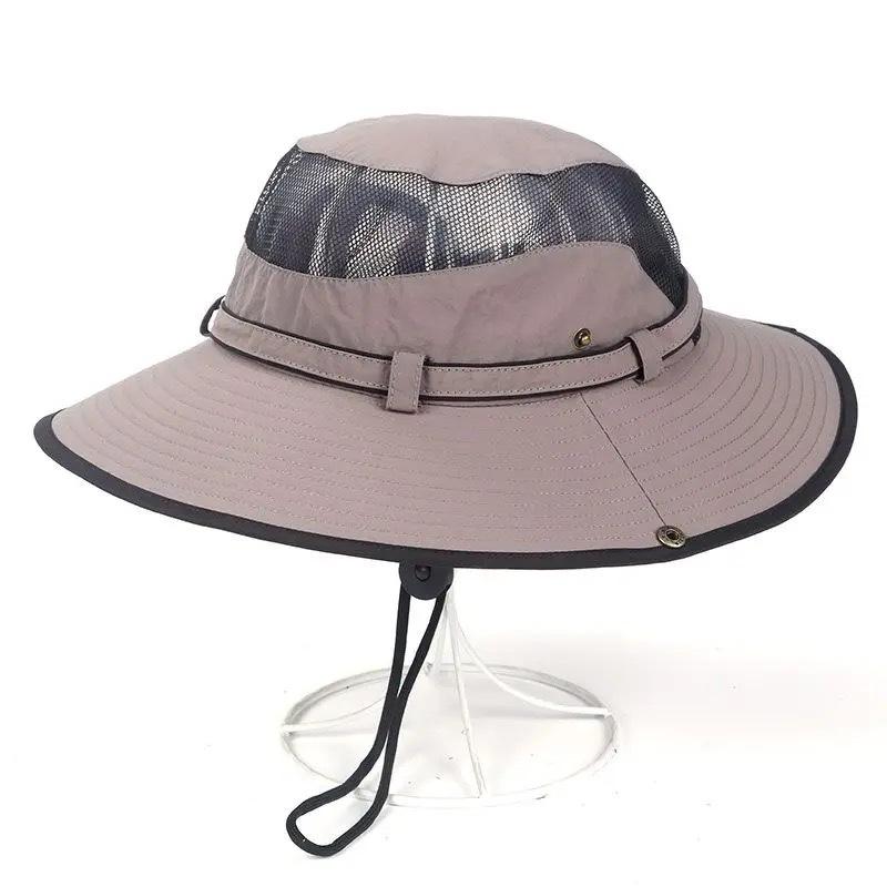 Bucket Hat Women's Summer Sun Protection Quick-drying Breathable Sun Hat Outdoor UV Protection Camping Fishing Mountaineering Hat Male Tide