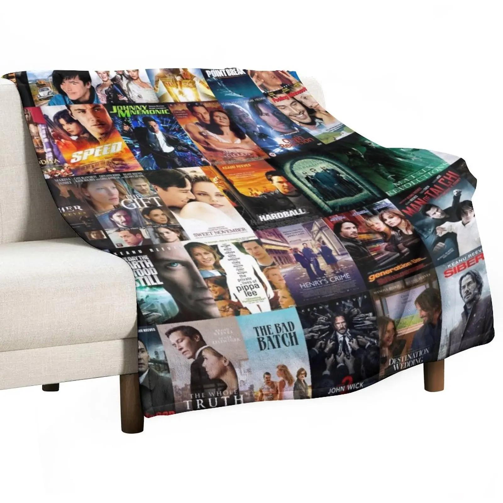 Keanu Reeves Movie Posters Throw Blanket Luxury Thicken Blanket Tourist Blanket Winter bed blankets 30x40in