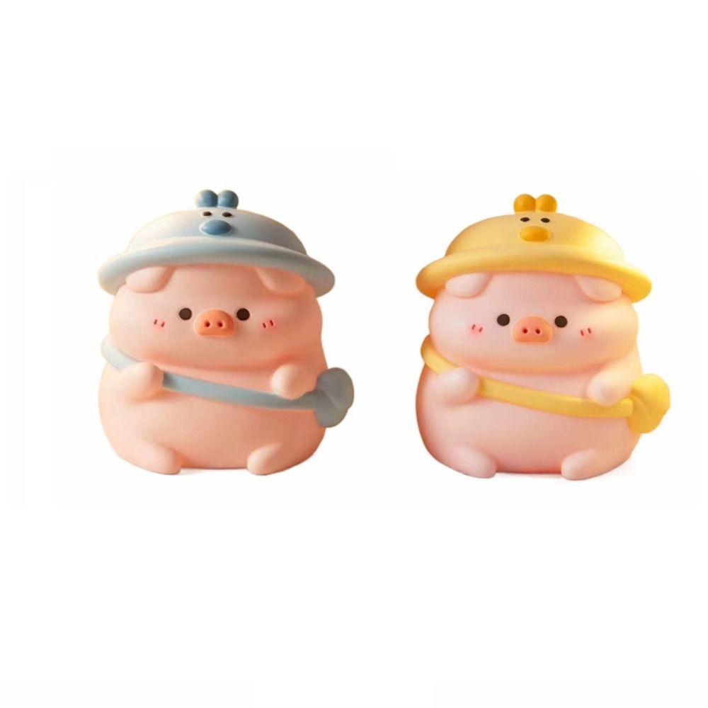 Anti-fall Cartoon Coin Tank Cute Pig Kids Storage Box Fashion Coin Savings Tank  Collection