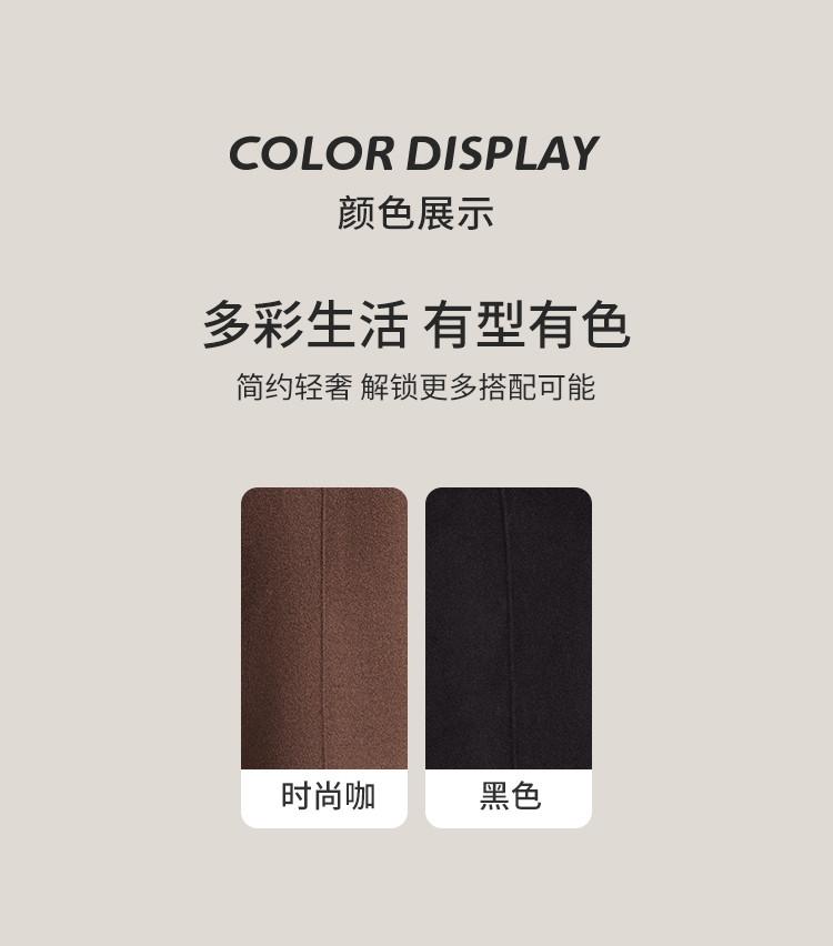 Men's Light Luxury High-End 85 Duck Down Filled Inner Liner Detachable Warm Double-Sided Woolen Coat