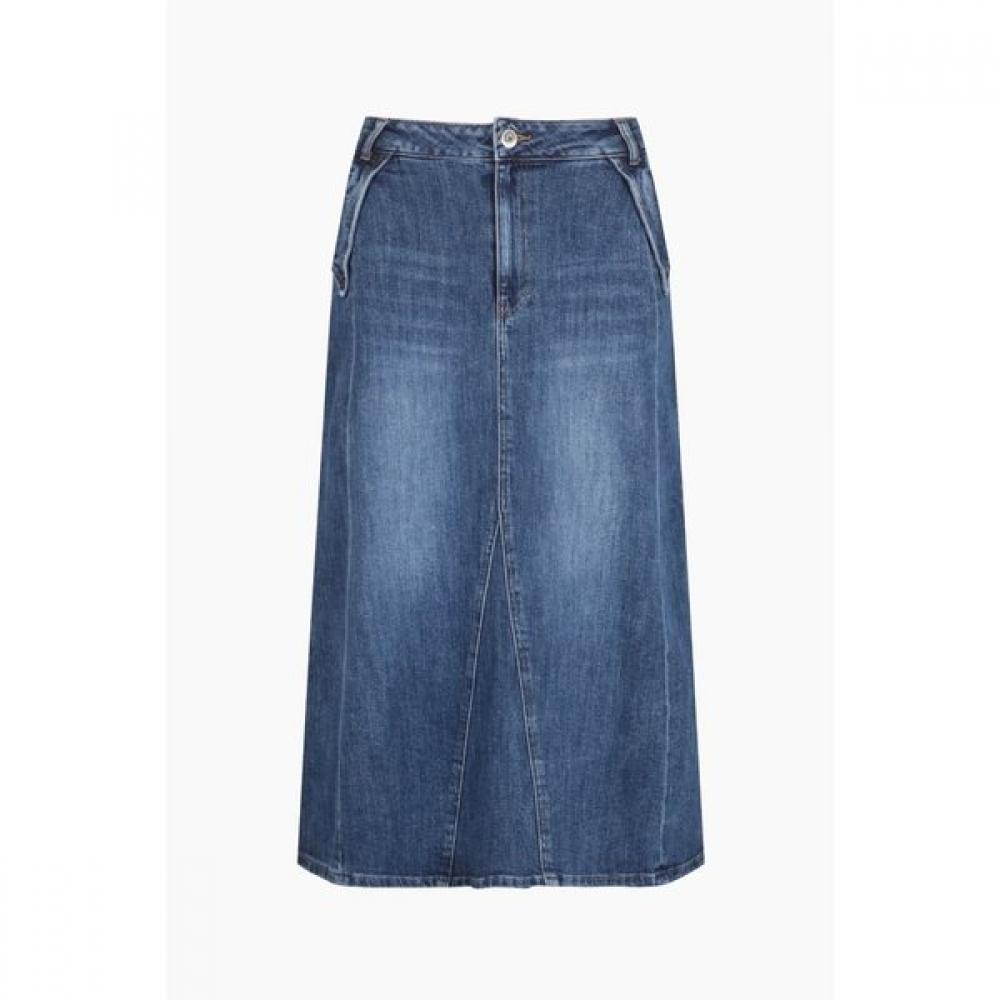 

Benetton A Line Denim Skirt With flAp Pocket bAsk94561 IN/44