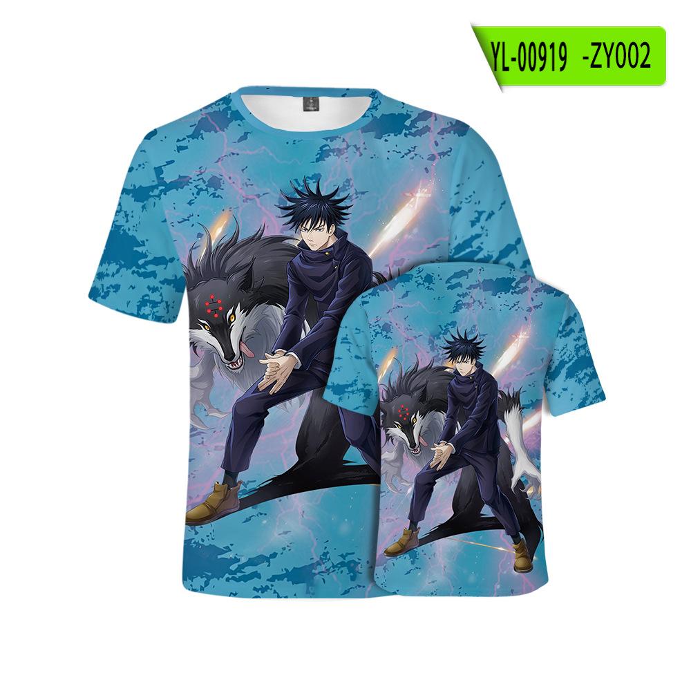 Jujutsu Kaisen Ryomen Sukuna Hip Hop Men Streetwear Vintage  T-Shirt Anime Graphic Harajuku Casual Short Sleeve Loose Vintage Tops