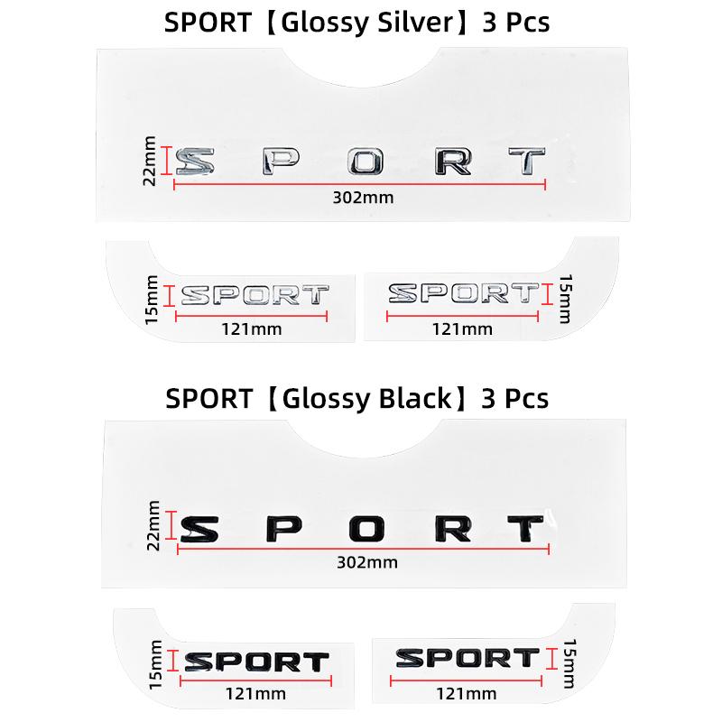 3D ABS Car Letter Logo Sticker Tail Bumper Badge Auto Rear Trunk Emblem Decals Accessories For Lexus SUPER SPORT HYBRID