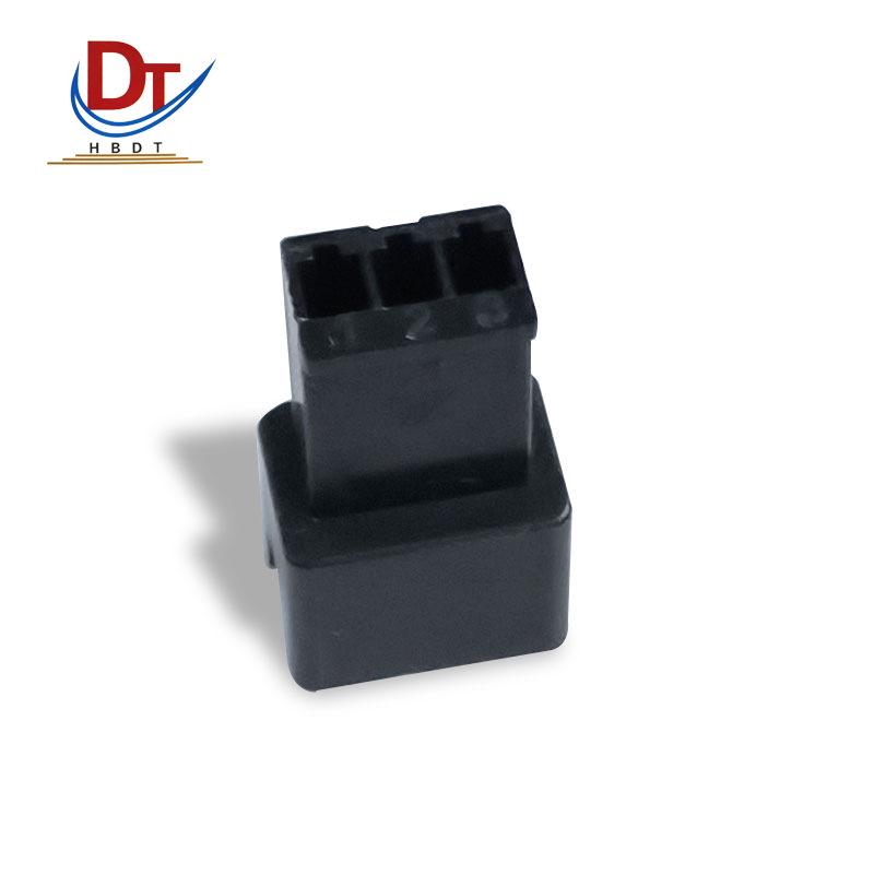 Black Automotive 3-Pin Plastic Connector for Electric Toy Wiring