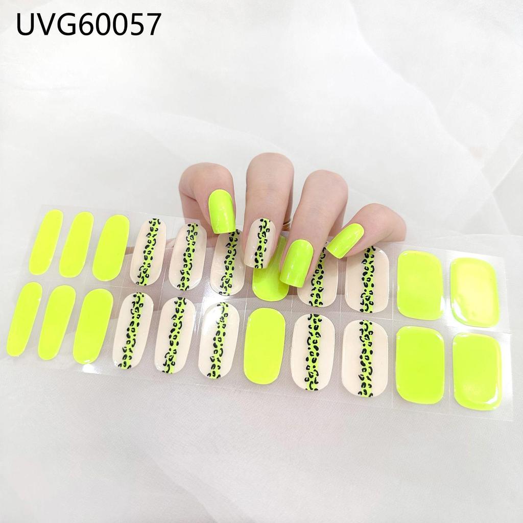 Transparent Nude UV Gel Nail Art Stickers: Semi-Cured, Semi-Baked Manicure Sheets
